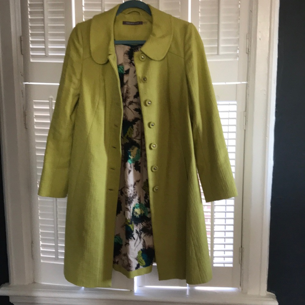 Boden chartreuse coat
